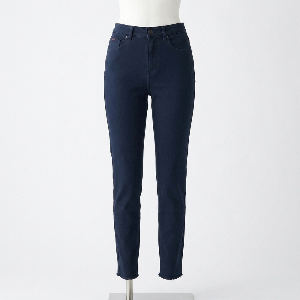 NEW FDJ women's olivia slim ankle jeans in navy